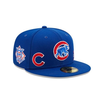 Blue Chicago Cubs Hat - New Era MLB Multi 59FIFTY Fitted Caps USA7510438